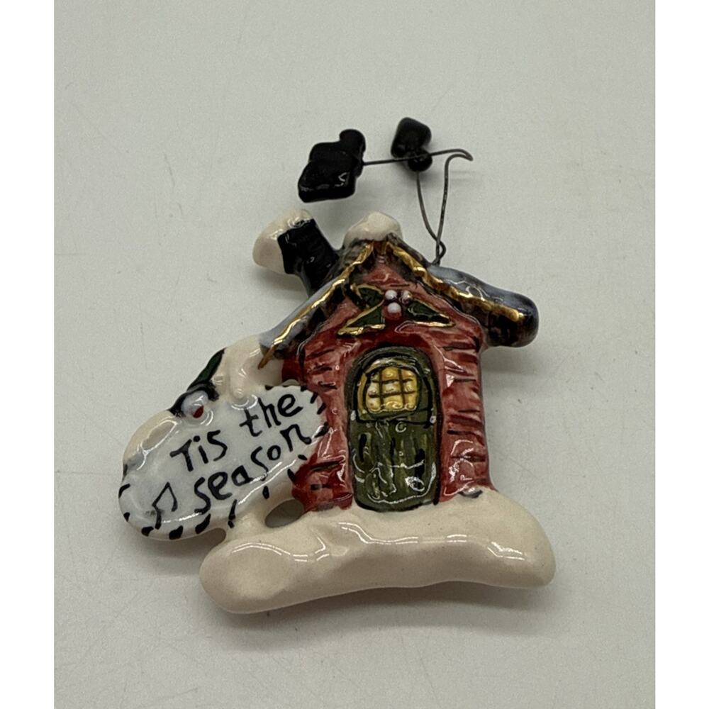 Blue Sky Clayworks Heather Goldminc Signed Tis The Season Brooch Pin Christmas